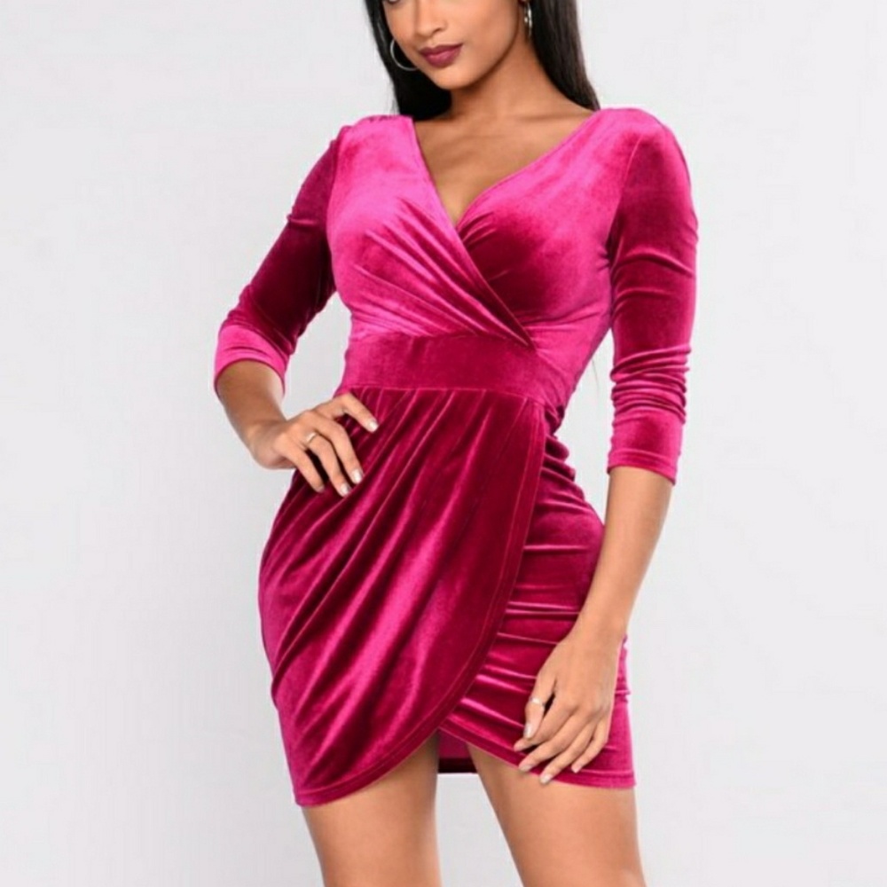 Fashion Nova velour dress